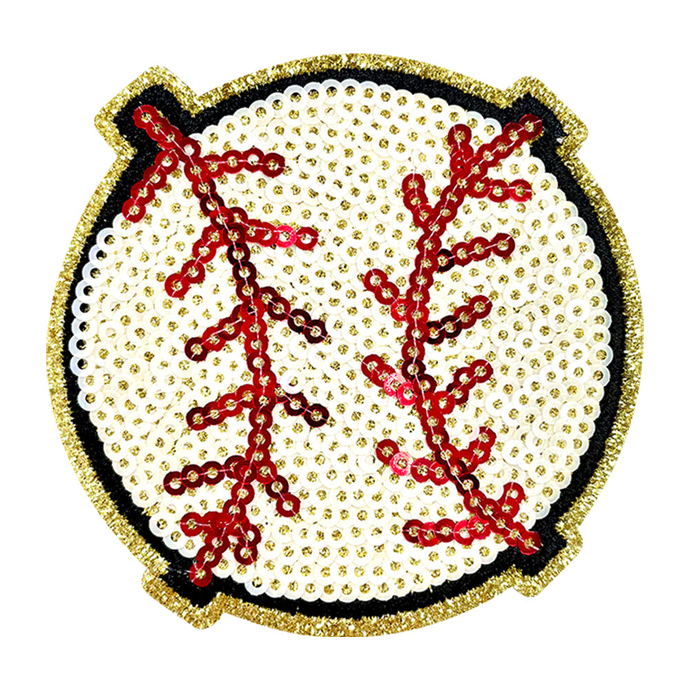 Baseball Iron On Patches Yellow 15Pcs