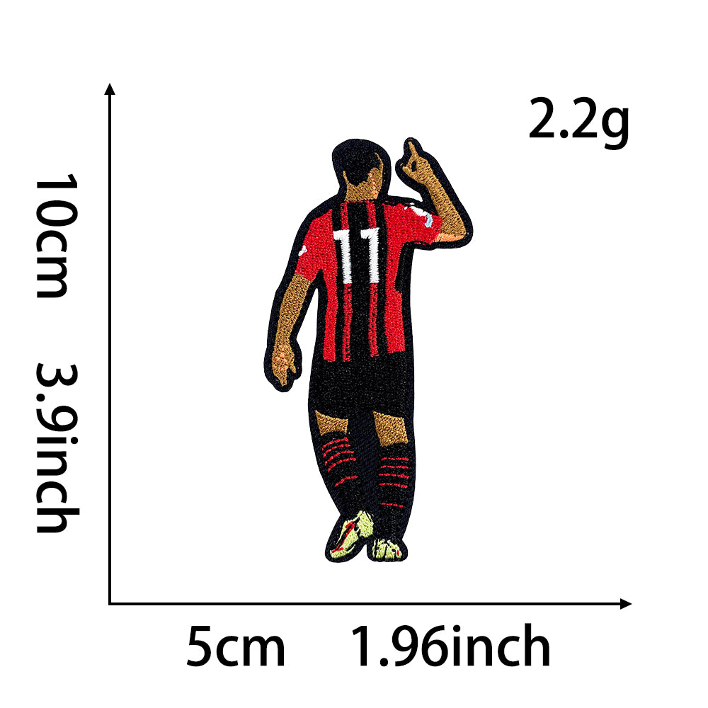 Soccer Star Patches 12 Pcs