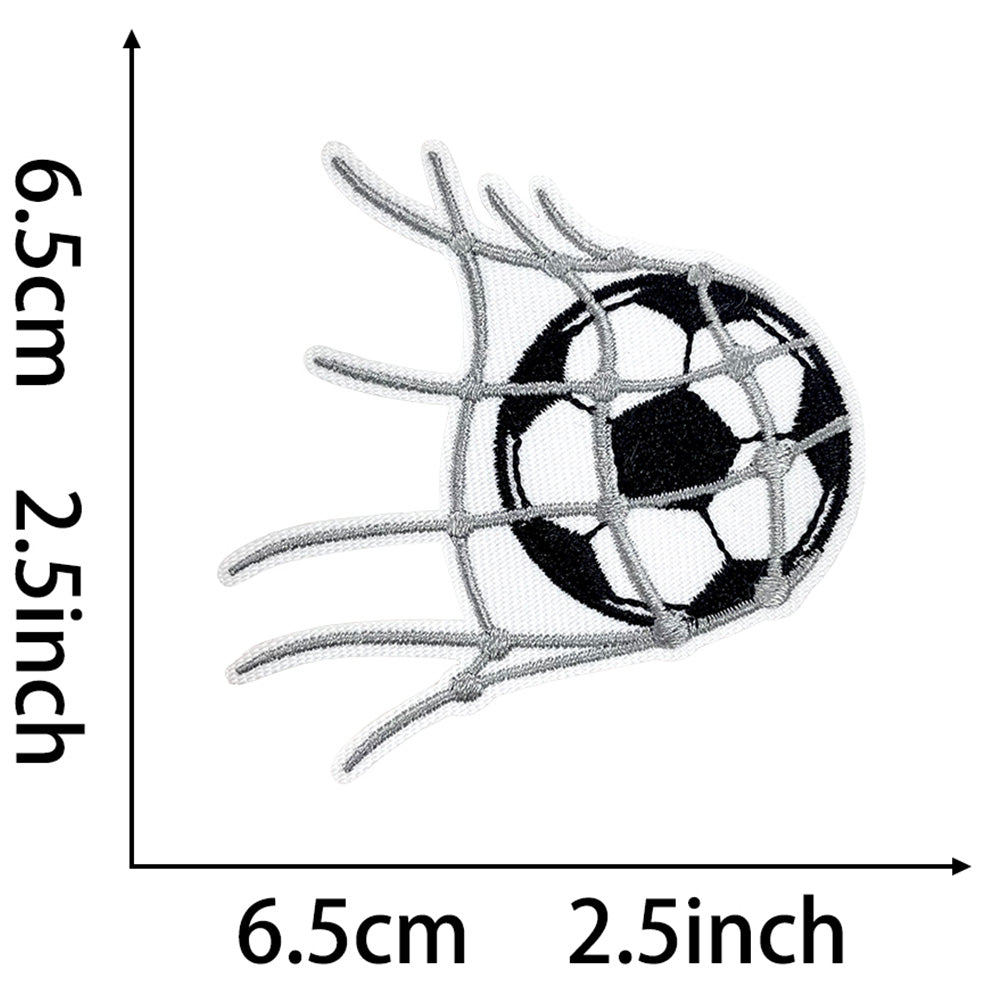 Soccer Patches 15 Pcs, Game Day Chenille Patches Iron On , Embroidered Appliques Sports Patches for Clothes, Backpacks, Hats, Jerseys & Jeans, Sport Party DIY Accessories