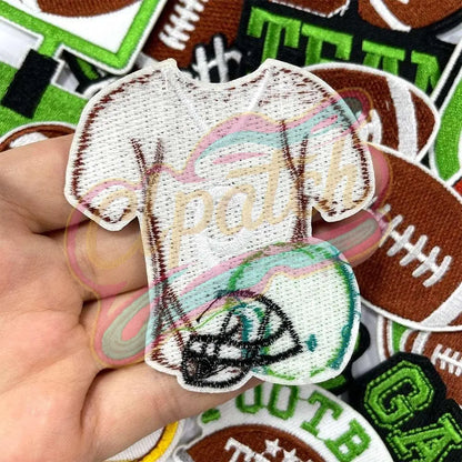 15 pcsSuper bowl football adhesive embroidery patches - Clpatch