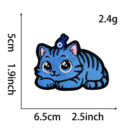 Anime Witch Hunt Girls Embroidery Patch, Dark Gothic Magic Letter Iron On Patches, Aesthetic Cartoon DIY Decorative Sticker for Clothes Backpack Bag