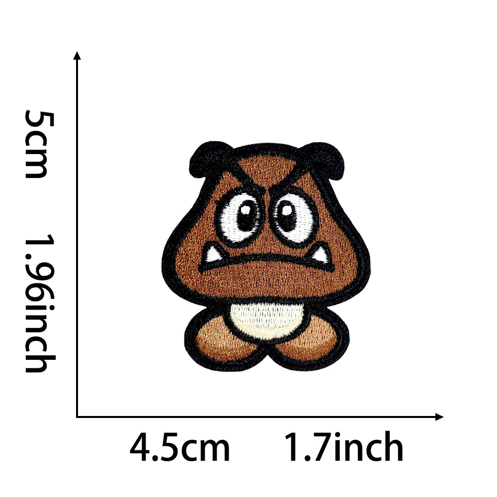 Super Mario Iron On Embroidery Patches 25Pcs, Cute Game Character Appliques, Cartoon Mario Luigi Kirby Bowser Mushroom Coin Star Badges for Clothing, Backpacks, Jackets & Hats, DIY Craft Decor