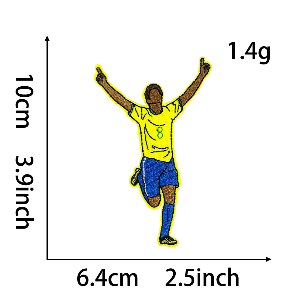 Soccer Star Patches 12 Pcs
