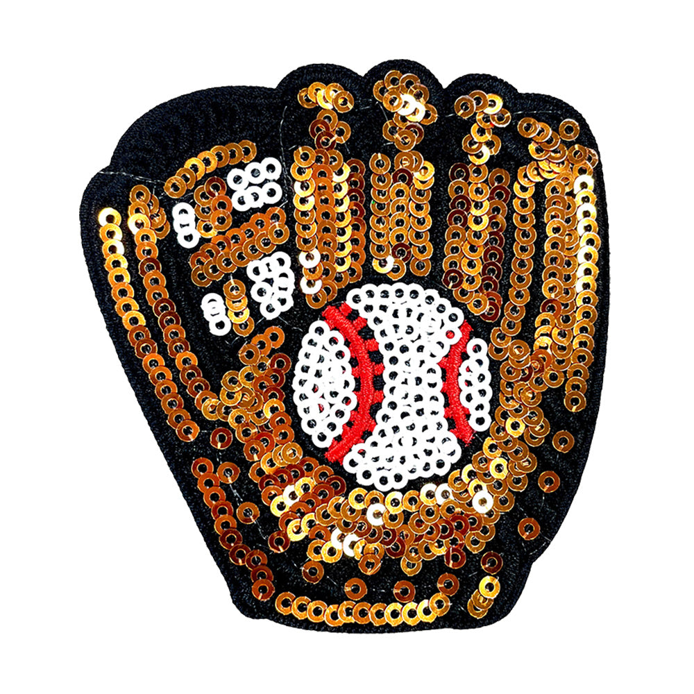 Baseball Iron On Patches Yellow 15Pcs