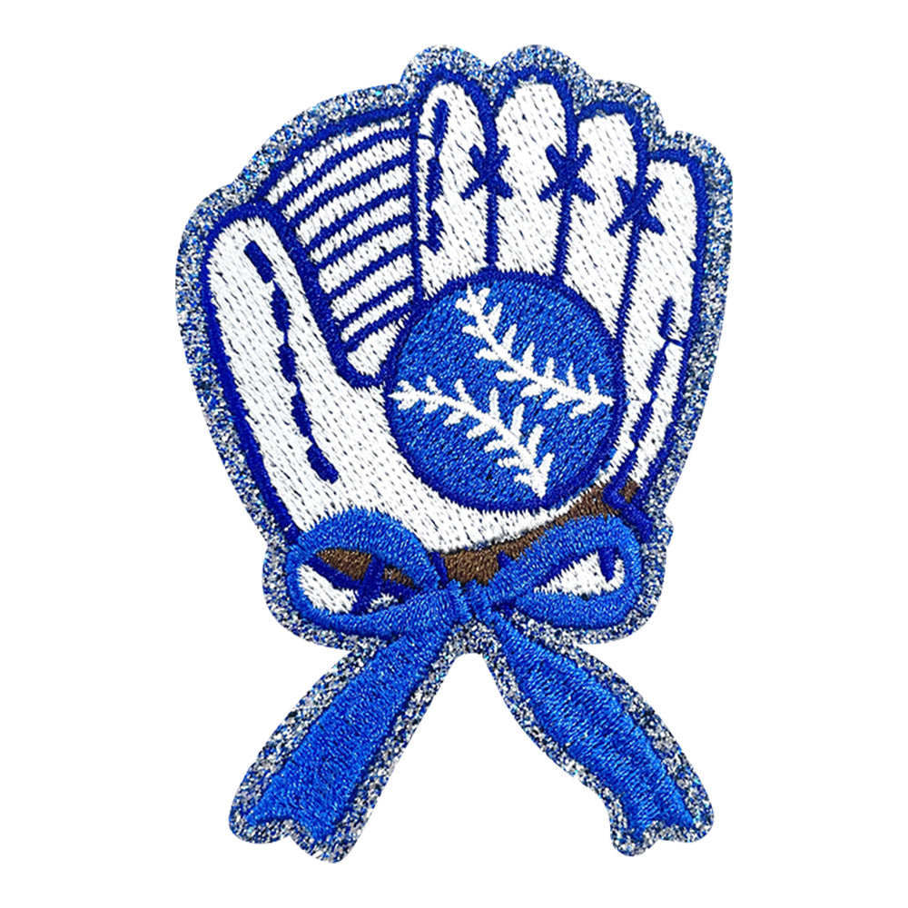 Baseball Iron On Patches Blu 15Pcs