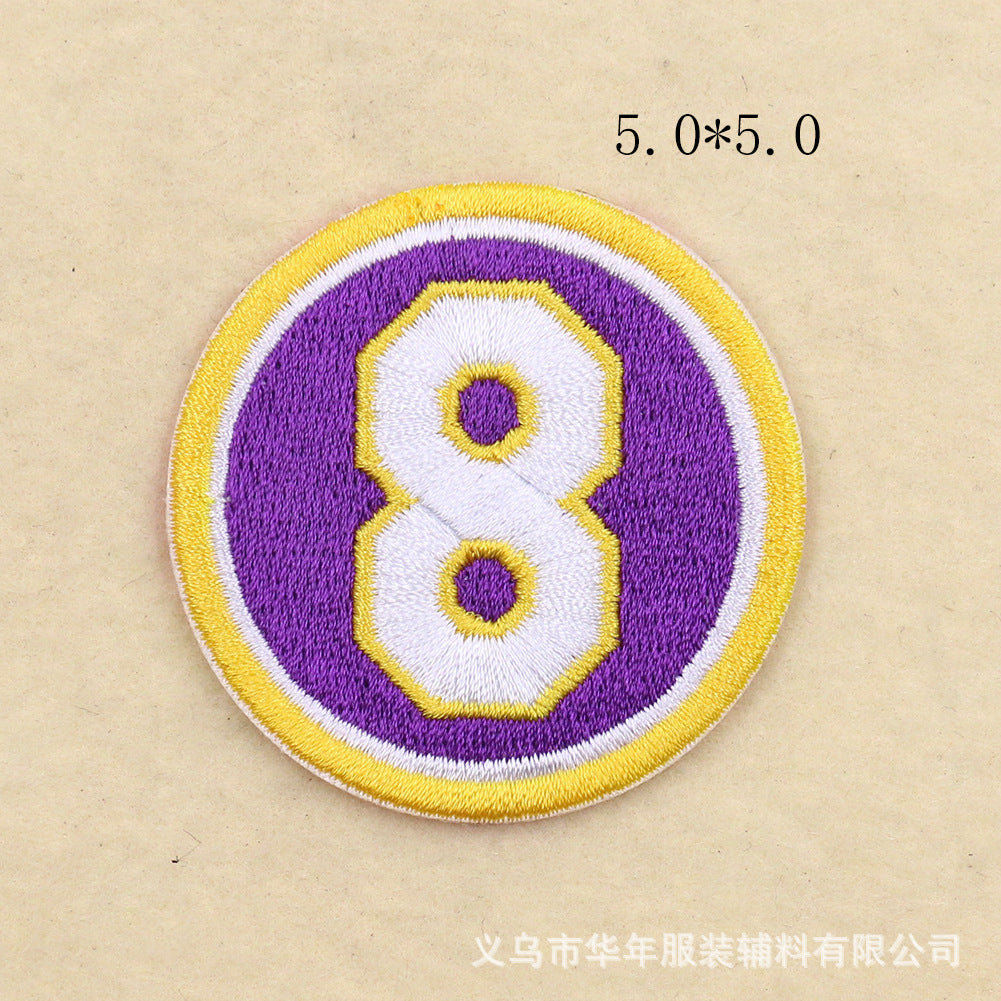 NBA Kobe Curry Jersey Number Digital Patch