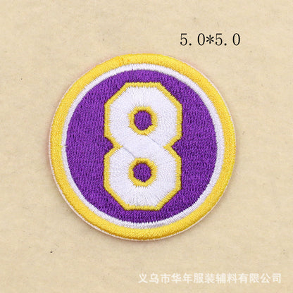 NBA Kobe Curry Jersey Number Digital Patch