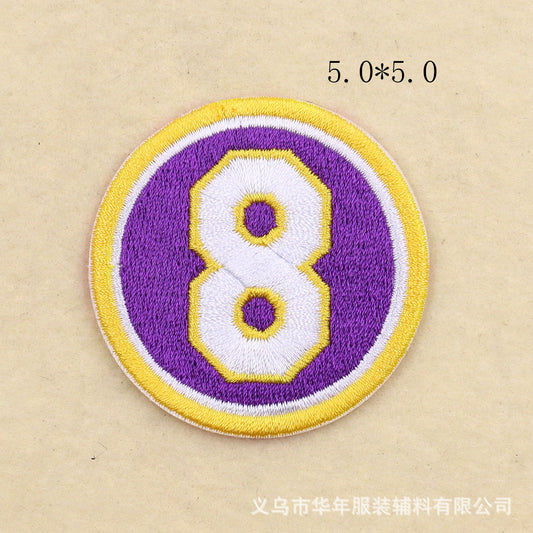 NBA Kobe Curry Jersey Number Digital Patch
