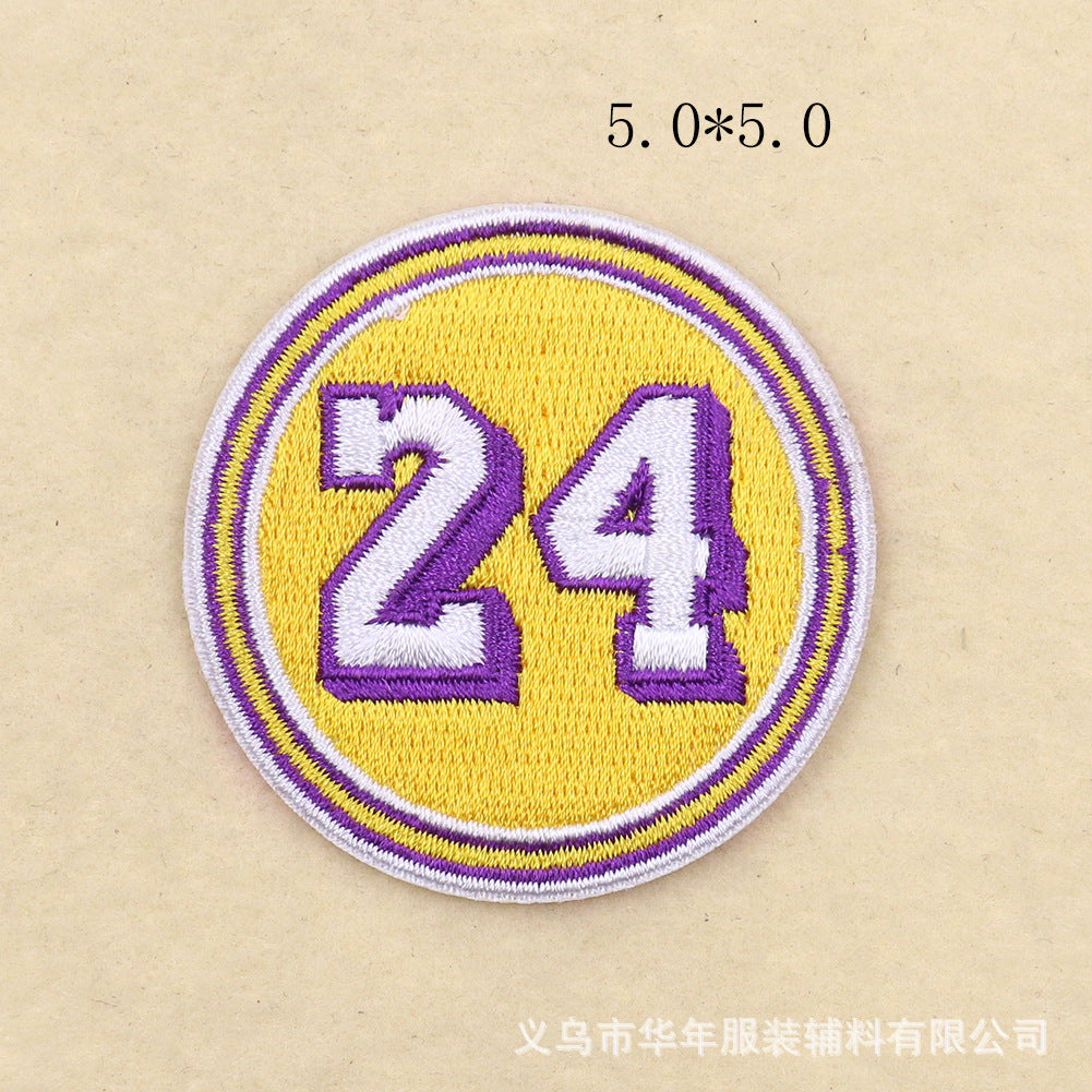 NBA Kobe Curry Jersey Number Digital Patch
