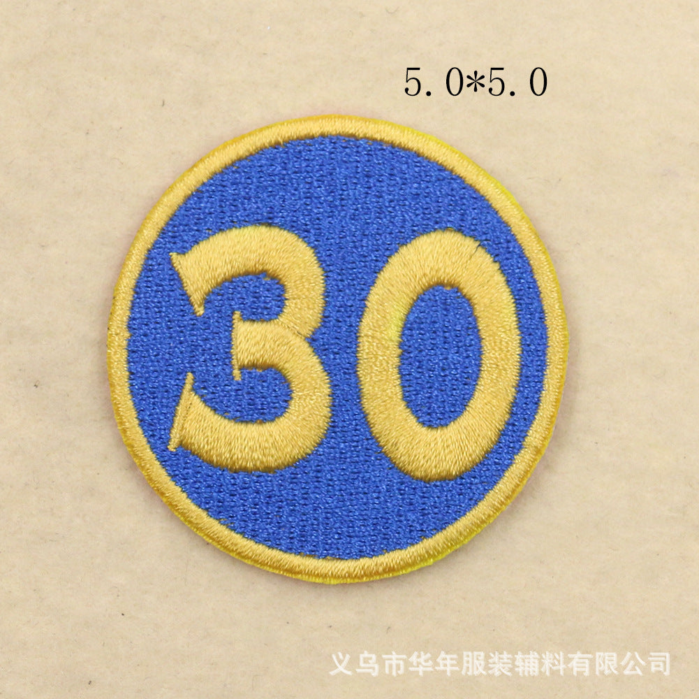 NBA Kobe Curry Jersey Number Digital Patch