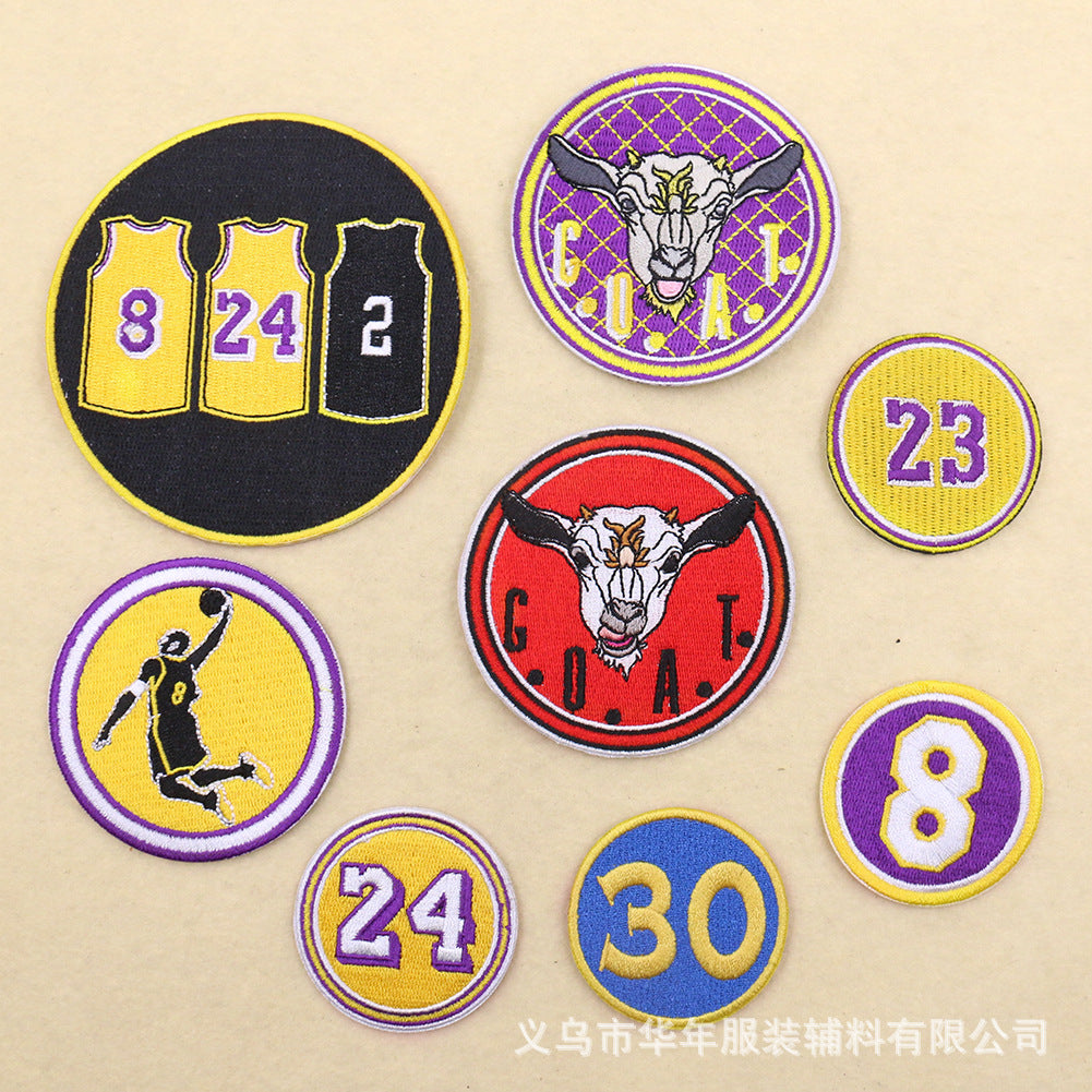 NBA Kobe Curry Jersey Number Digital Patch