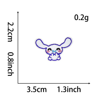 Cute Sanrio Iron On Embroidery Patches 15Pcs, Kawaii My Melody Kuromi Cinnamoroll Pompompurin Pochacco Chenille Appliques, Cartoon Character Badges for Clothing Backpack Jackets Hats DIY Craft Decor