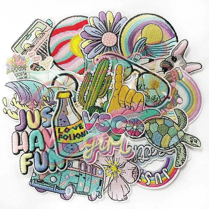 18 pcs California summer travel embroidery patch - Clpatch