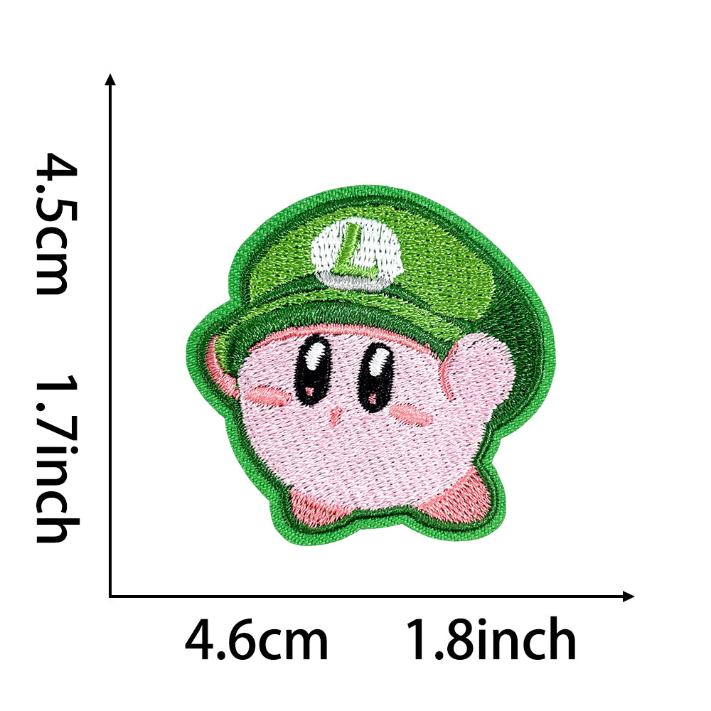 Super Mario Iron On Embroidery Patches 25Pcs, Cute Game Character Appliques, Cartoon Mario Luigi Kirby Bowser Mushroom Coin Star Badges for Clothing, Backpacks, Jackets & Hats, DIY Craft Decor