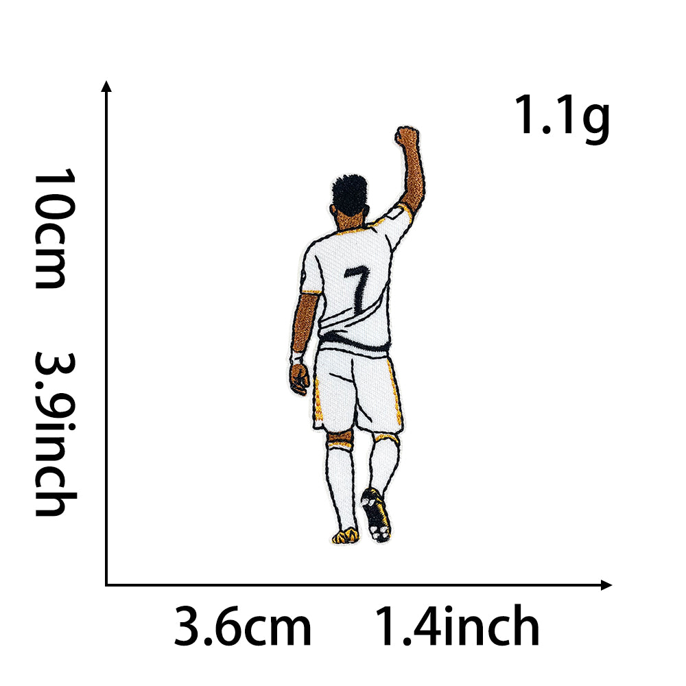 Soccer Star Patches 12 Pcs