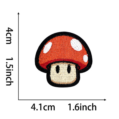 Super Mario Iron On Embroidery Patches 25Pcs, Cute Game Character Appliques, Cartoon Mario Luigi Kirby Bowser Mushroom Coin Star Badges for Clothing, Backpacks, Jackets & Hats, DIY Craft Decor