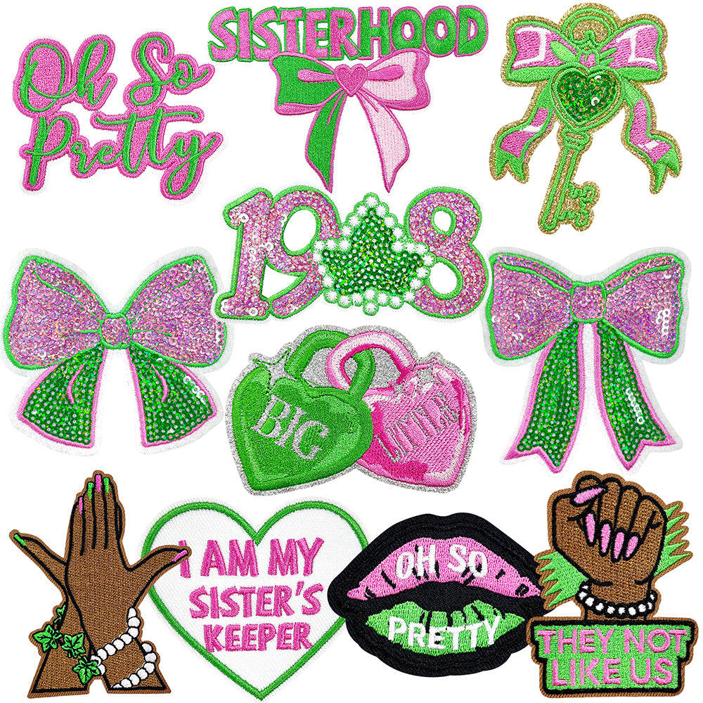11Pcs Black Girl Sisterhood Iron-On Patches