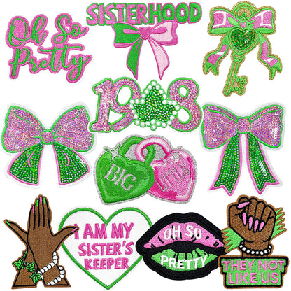 11Pcs Black Girl Sisterhood Iron-On Patches
