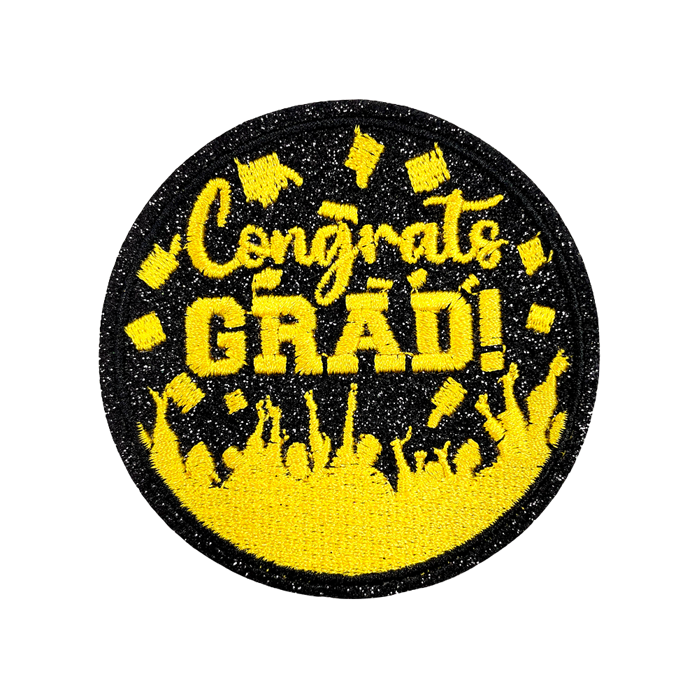 12Pcs Graduation Embroidered Iron-On Patches