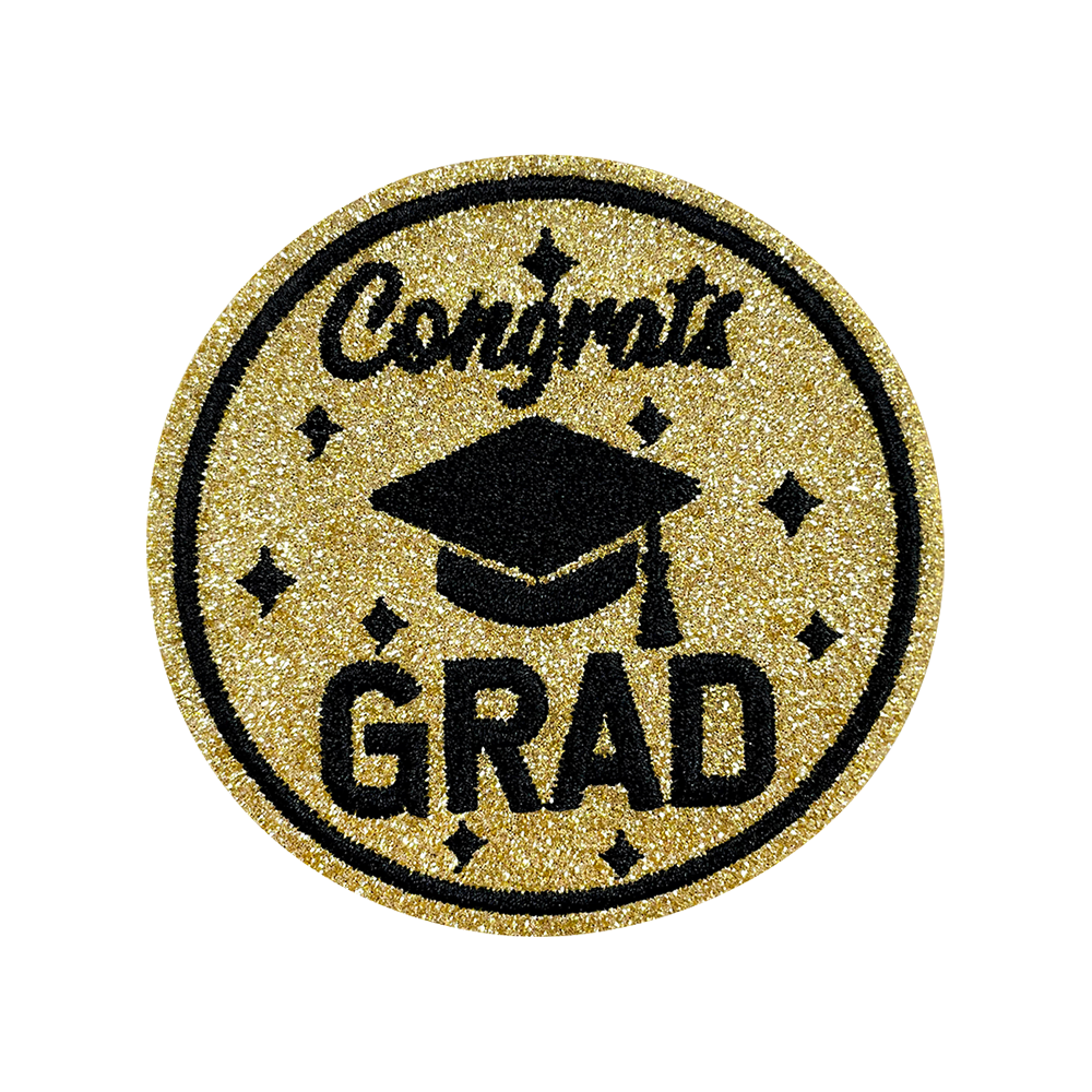 12Pcs Graduation Embroidered Iron-On Patches