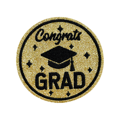 12Pcs Graduation Embroidered Iron-On Patches