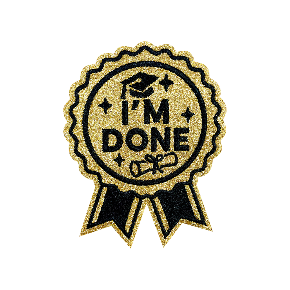 12Pcs Graduation Embroidered Iron-On Patches