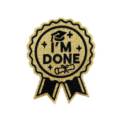 12Pcs Graduation Embroidered Iron-On Patches