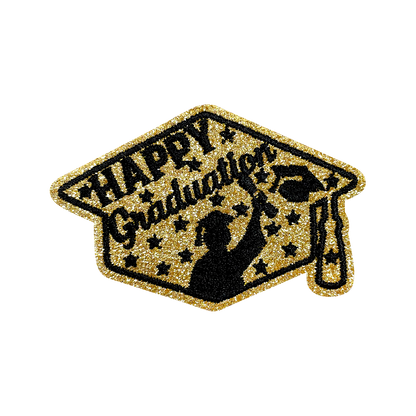 12Pcs Graduation Embroidered Iron-On Patches