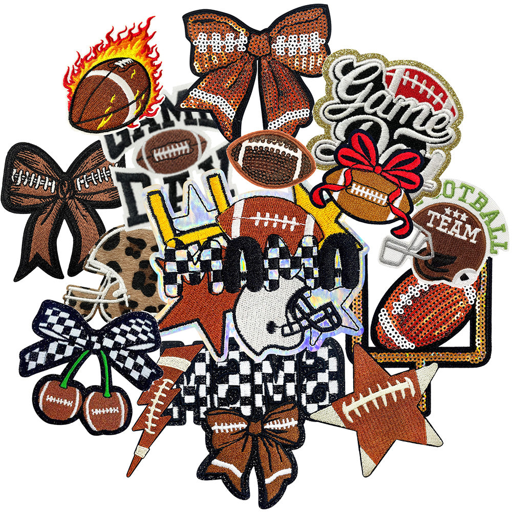 Football Patches Game Day 15Pcs