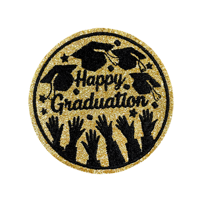 12Pcs Graduation Embroidered Iron-On Patches