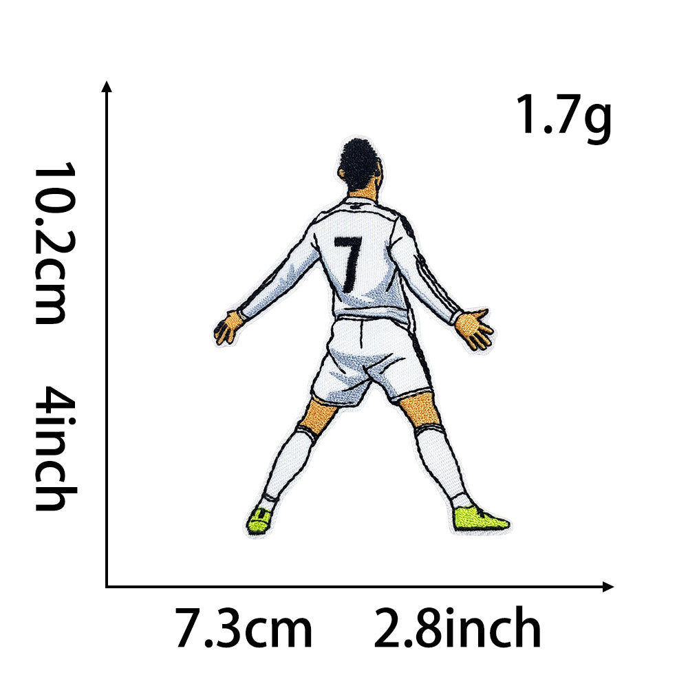 Soccer Star Patches 12 Pcs