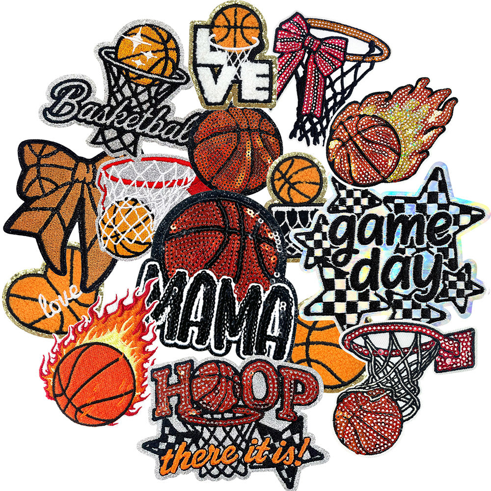 Basketball Patches 15 Pcs