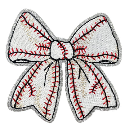 Baseball Iron On Patches White 15Pcs