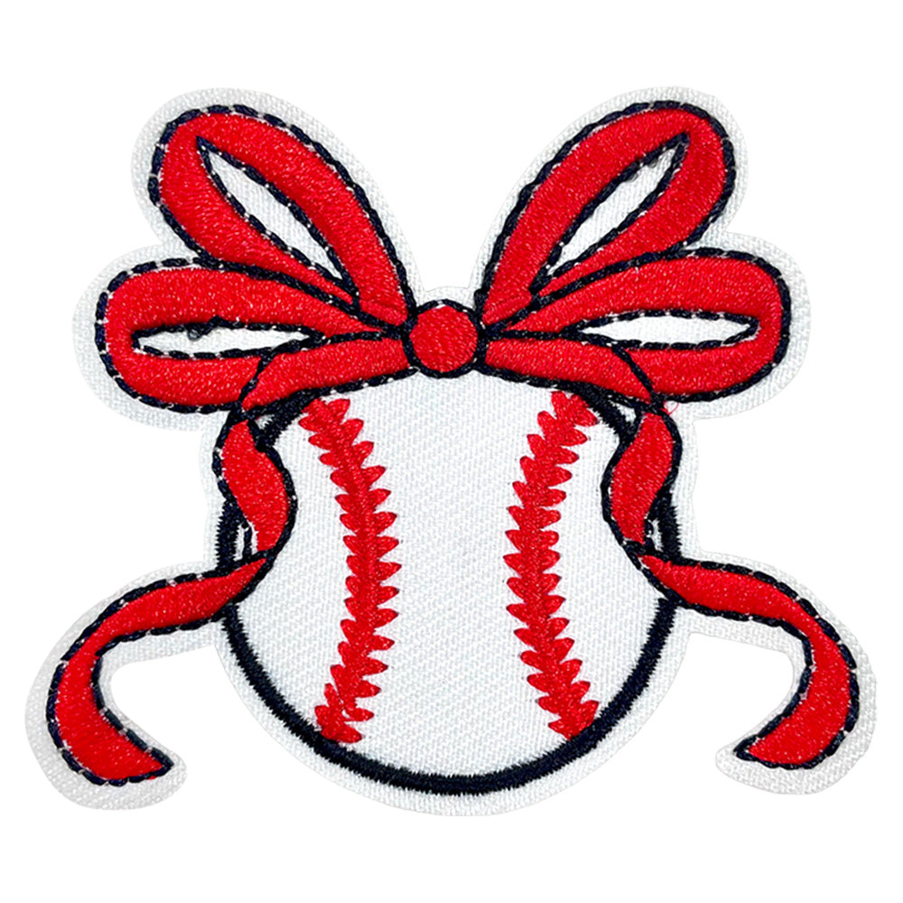 Baseball Mama Iron On Patches 15Pcs Red