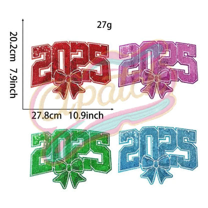 2025 New Year sequins embroidery patch - Clpatch