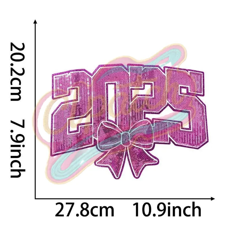2025 New Year sequins embroidery patch - Clpatch