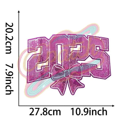 2025 New Year sequins embroidery patch - Clpatch