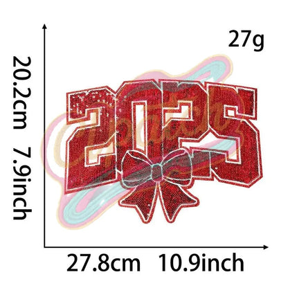 2025 New Year sequins embroidery patch - Clpatch