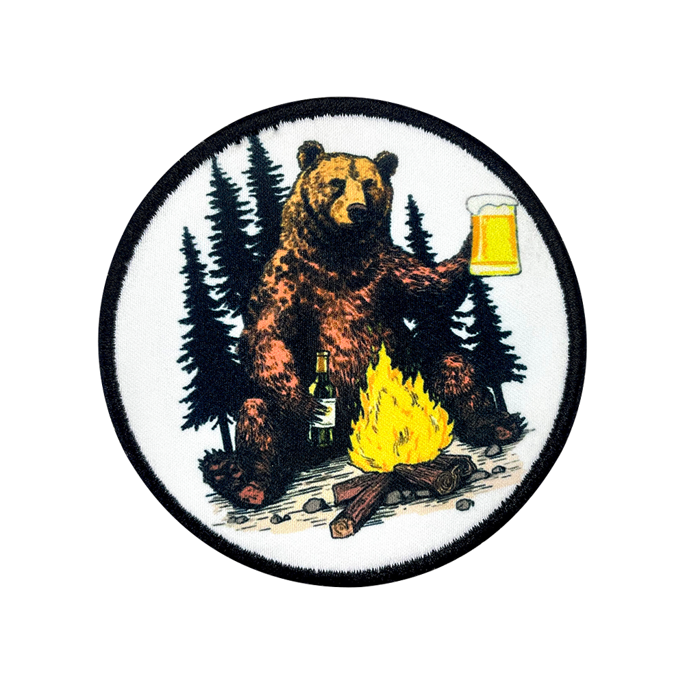 5Pcs Outdoor Camping Embroidered Iron-On Patches