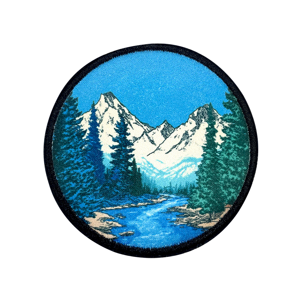 5Pcs Outdoor Camping Embroidered Iron-On Patches