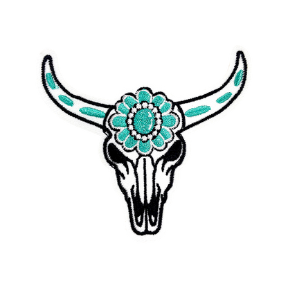 8Pcs Western Cowgirl Embroidered Patches