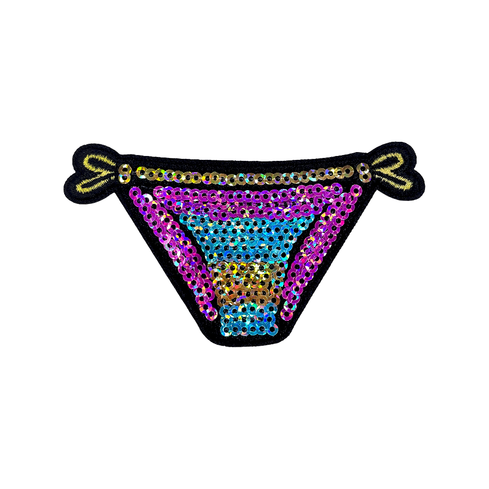 8Pcs Summer Sequin Embroidered Iron-On Patches