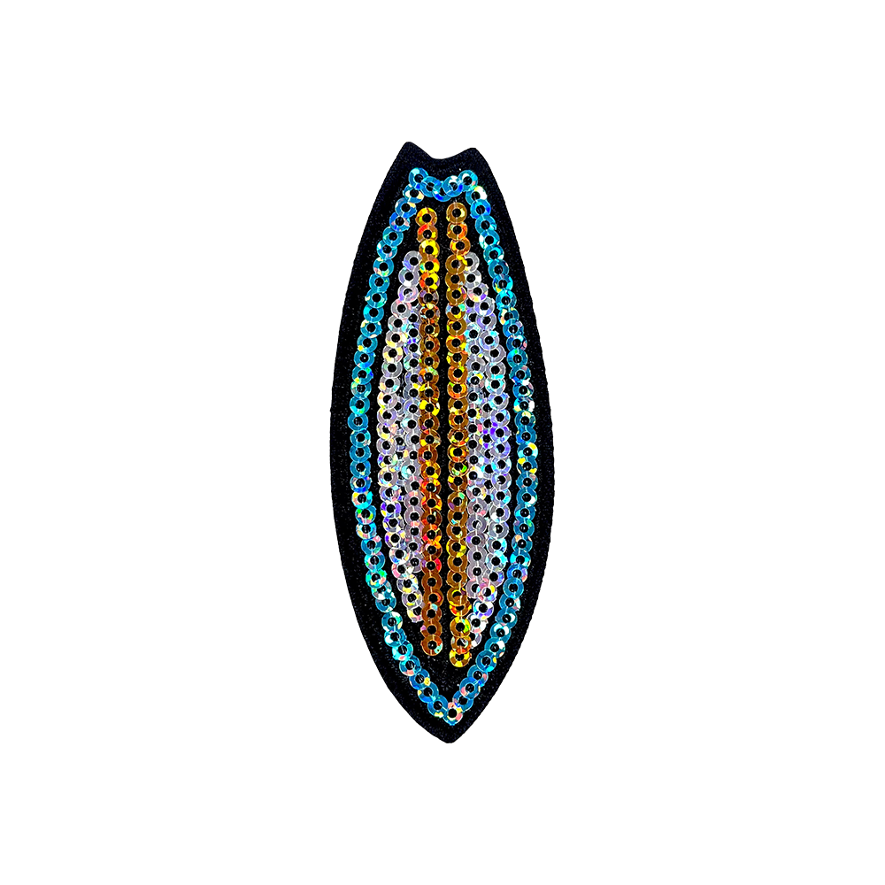 8Pcs Summer Sequin Embroidered Iron-On Patches