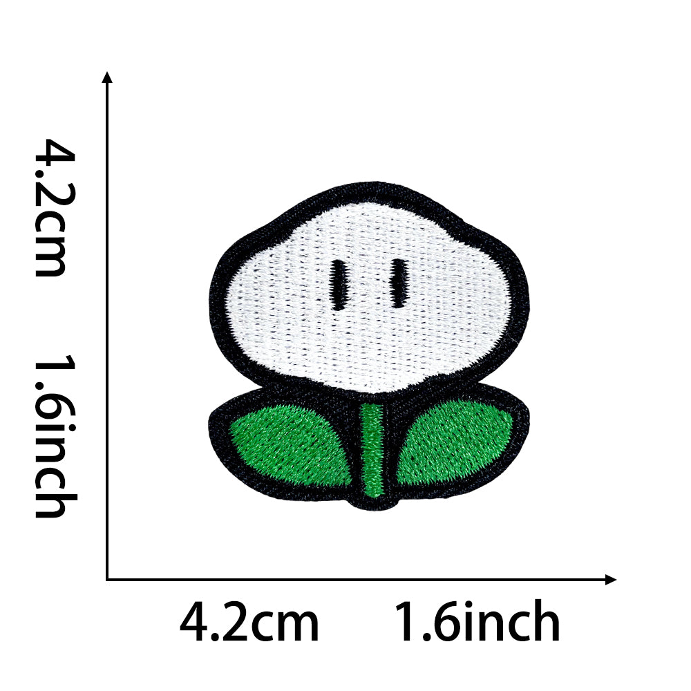 Super Mario Iron On Embroidery Patches 25Pcs, Cute Game Character Appliques, Cartoon Mario Luigi Kirby Bowser Mushroom Coin Star Badges for Clothing, Backpacks, Jackets & Hats, DIY Craft Decor