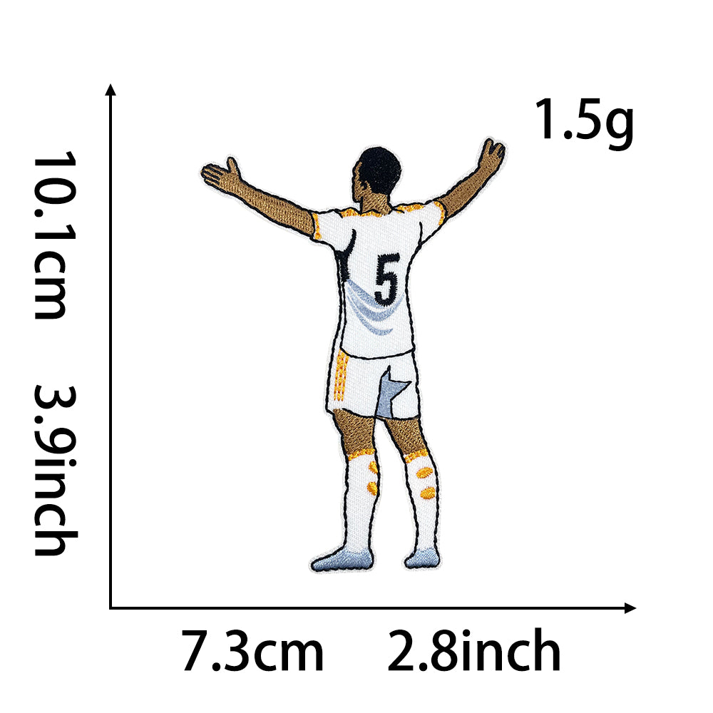 Soccer Star Patches 12 Pcs