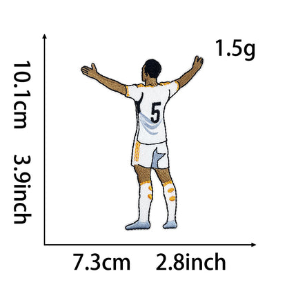 Soccer Star Patches 12 Pcs