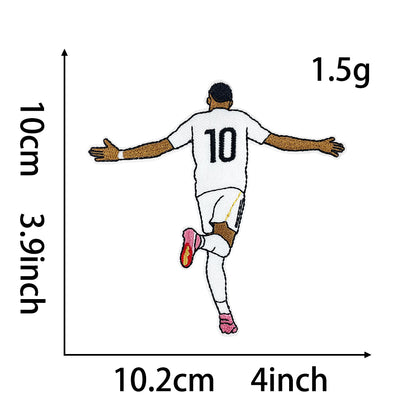 Soccer Star Patches 12 Pcs
