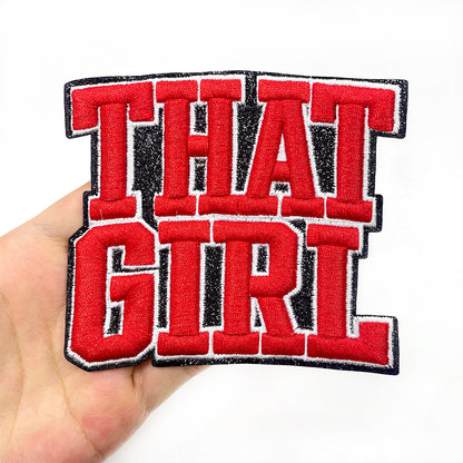 Black Women Iron On Embroidery Patches 12Pcs, Afro Girl Slogan Appliques, Embroidered Badges with That Girl, Black AF for Clothing, Backpacks, Jackets & Phone Cases, DIY Craft Decor