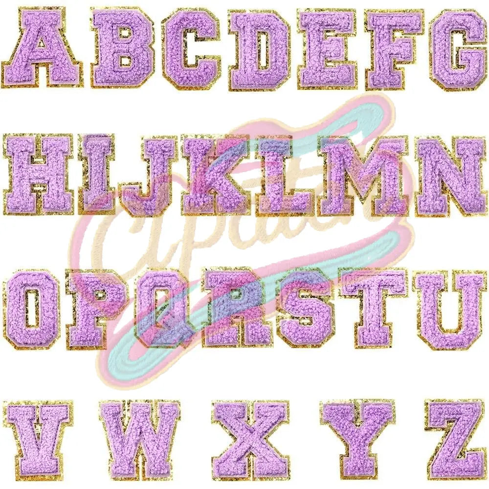26 Alphabet Patches Letter Patches for DIY Supplies  A-Z Chenille letter embroidered iron on patches for clothes-Hat-Bag - Clpatch