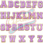26 Alphabet Patches Letter Patches for DIY Supplies  A-Z Chenille letter embroidered iron on patches for clothes-Hat-Bag - Clpatch